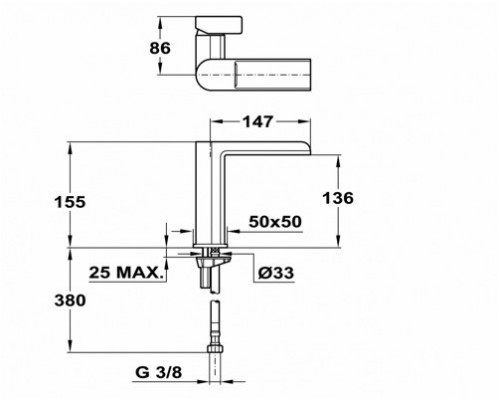 Смеситель для раковины TEKA Formentera 62.331.02.00