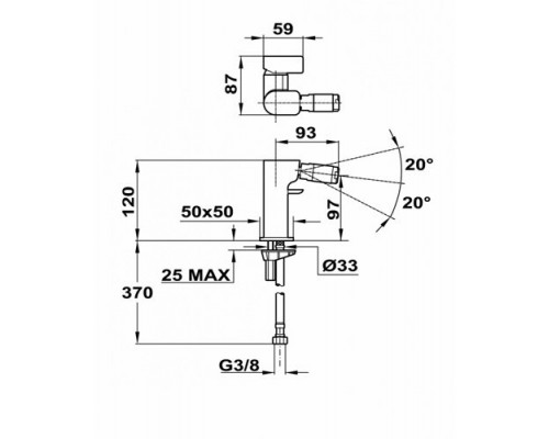 626260200 Teka Смеситель FOR биде