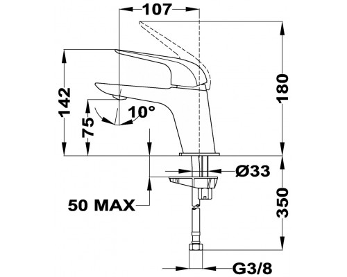 Смеситель для раковины TEKA Itaca 673460200