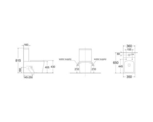 Унитаз напольный Teka Formentera с крышкой