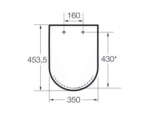 Сиденье с крышкой Soft Close для унитаза Roca Gap 801472004, метал петли