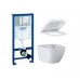 Комплект: инсталляция Grohe 38772001c панелью смыва, унитаз Grohe Euro Ceramic с крышкой
