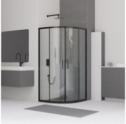 Душевой уголок RGW Classic CL-53B, 80 х 80 см, стекло прозрачное, профиль черный 06095388-14