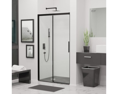 Раздвижная душевая дверь RGW LE-12-B 120*195 прозрачное стекло 6 мм 34121212-14