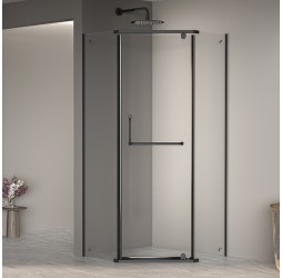 Душевой уголок, трапеция RGW PA-081 B прозрачное cтекло цвет профиля 6 мм 35088122-14