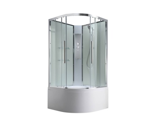 Душевая кабина AvaCan EM5090NT AVA 90x90 без крыши, стекла прозрачные, профиль хром