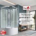 Душевая кабина AvaCan EM5090NT AVA 90x90 без крыши, стекла прозрачные, профиль хром