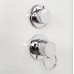 Душевая кабина AvaCan EM1580LED+GM AVA 80x80 с LED и гидромассажем, стекла с узором, профиль хром