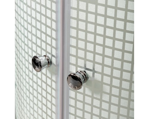 Душевая кабина AvaCan L980GM+EL AVA 80x80 с гидромассажем и электрикой (стекла матовые с рисунком)