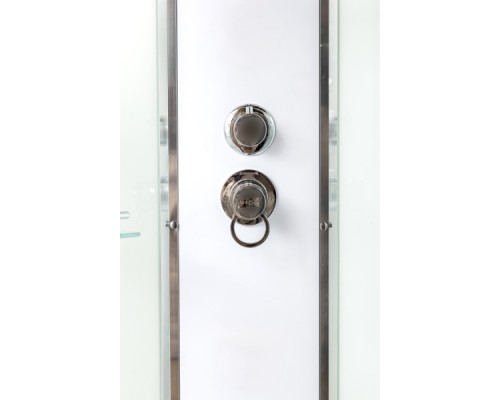 Душевая кабина AvaCan EM3011N AVA 110x110 без крыши, стекла с узором, профиль хром