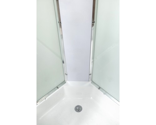 Душевая кабина AvaCan EM3011N AVA 110x110 без крыши, стекла с узором, профиль хром