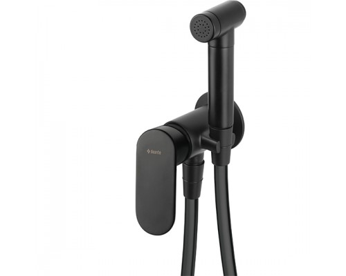 Deante Alpinia Nero Смеситель скрытого монтажа с гигиеническим душем, черный