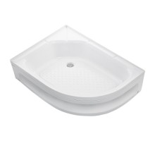 Душевой поддон акриловый ассиметричный RIVER WEMOR  90/80/24 L 900*800*240 мм