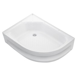 Душевой поддон акриловый ассиметричный RIVER WEMOR  90/80/24 L 900*800*240 мм