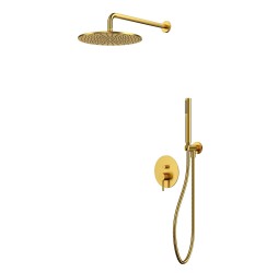 Система для душа скрытого монтажа WHITECROSS Y YSET04GLB (брашированное золото)