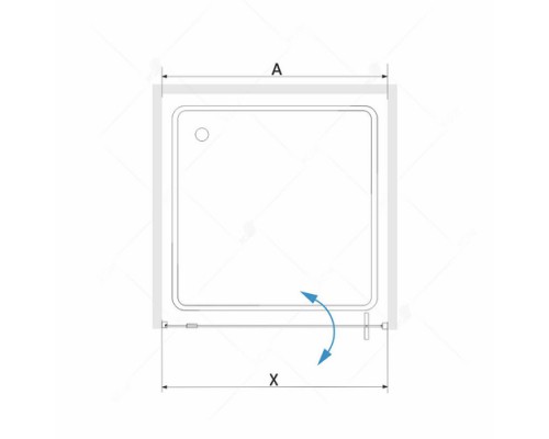 Душевая дверь RGW Stilvol SV-02 90 см профиль хром 06320209-11