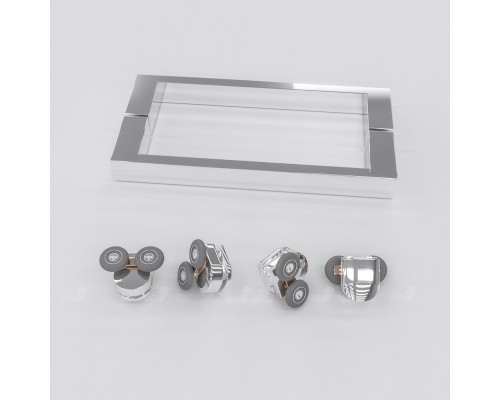 Раздвижная душевая дверь RGW CL-14 100*185 прозрачное стекло 5 мм 32091410-11