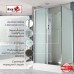 Душевая кабина AvaCan KD2911N AVA 110x90 без крыши, стекла матовые, профиль хром