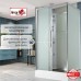 Душевая кабина AvaCan KD2911N AVA 110x90 без крыши, стекла матовые, профиль хром