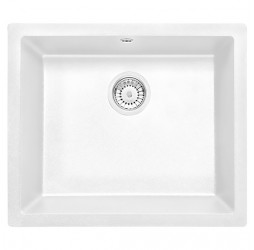 Deante Corda Flush алебастр - мойка 1 чаша, 550*460*190 мм + сифон SPACE SAVER