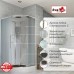 Душевая кабина AvaCan EM2010 AVA 100X100 стандарт, стекла матовые, профиль хром