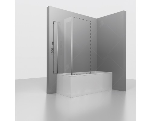 Боковую стенку дверь  RGW Z-052 прозрачное cтекло цвет профиля 6 мм 35225208-11