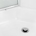 Душевая кабина AvaCan EM2710GM+EL AVA 100x100 с гидромассажем и электрикой, стекла с узором, профиль хром