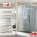 Душевая кабина AvaCan K2011LED AVA 110x90 LED, стекла прозрачные, профиль хром