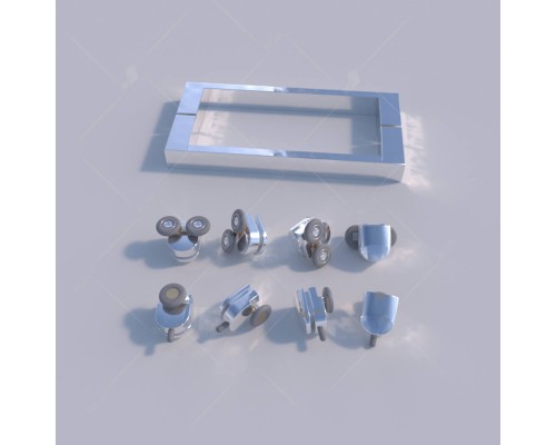 Душевой уголок, прямоугольный RGW CL-44 прозрачное стекло 5 мм цвет проф. хром 90*120*185 32094492-11