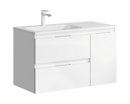 aqwella Тумба под умывальник 92x45 Accent Прямоугольная цвет белый ACC0109LW