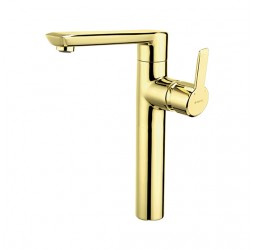 Deante Arnika Gold Смеситель для раковины высокий, золото