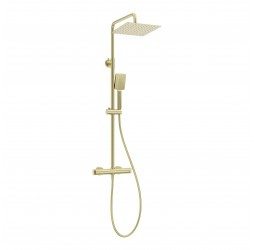 Deante Gold BR Душевая колонна с термостатическим смесителем для душа, браш. золото