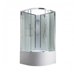Душевая кабина Avacan EM5080NT AVA 80x80 без крыши, стекла прозрачные, профиль хром