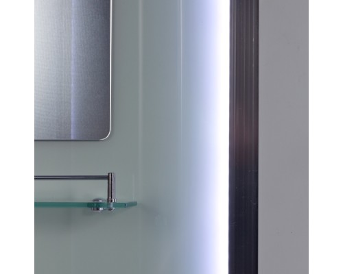 Душевая кабина AvaCan EM2012RNLED+GM AVA 120x90 б/к с LED и гидромассажем, правая, стекла с узором, профиль хром