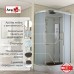 Душевая кабина Avacan EM2812R AVA 120x80 правая, стандарт, стекла матовые, профиль хром