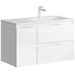 aqwella Тумба под умывальник 92x45 Accent Прямоугольная цвет белый ACC0109RW