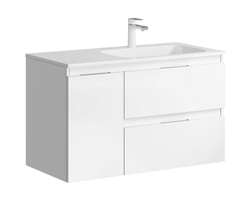 aqwella Тумба под умывальник 92x45 Accent Прямоугольная цвет белый ACC0109RW