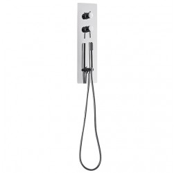 Deante MULTI-BOX Смеситель скрытого монтажа 4-х функциональный с вертикальной панелью и ручн. душем, хром