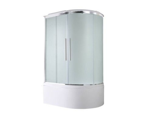 Душевая кабина AvaCan EM5912LLED AVA 120x90 левая, LED, стекла матовые, профиль хром