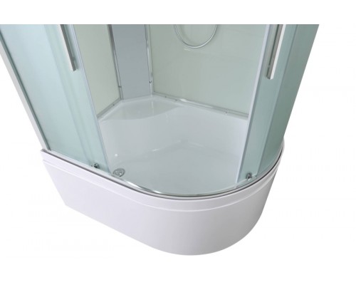Душевая кабина AvaCan EM5912LLED AVA 120x90 левая, LED, стекла матовые, профиль хром
