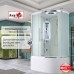 Душевая кабина AvaCan EM5912LLED AVA 120x90 левая, LED, стекла матовые, профиль хром
