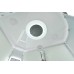 Душевая кабина AvaCan EM5912LLED AVA 120x90 левая, LED, стекла матовые, профиль хром