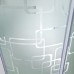 Душевая кабина AvaCan EM5011NGM AVA 110x110 б/к, с гидромассажем, стекла с узором, профиль хром