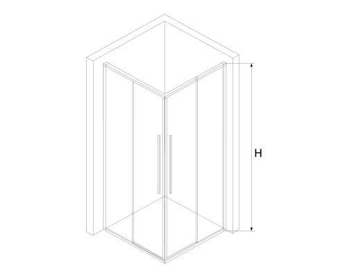 Асимметричные Душевая дерь RGW SV-31 Прозрачное cтекло цвет профиля 6 мм 32323199-11
