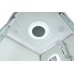 Душевая кабина AvaCan D3010LED AVA 100x100 LED, стекла матовые, профиль хром