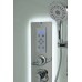 Душевая кабина AvaCan D2080LED AVA 80x80 LED, стекла матовые, профиль хром