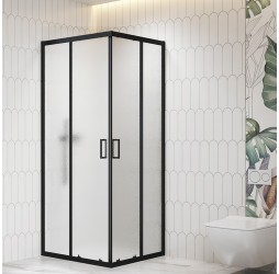 Душевой уголок RGW Classic CL-36B 90x90 06093699-44 стекло рифленое, профиль черный