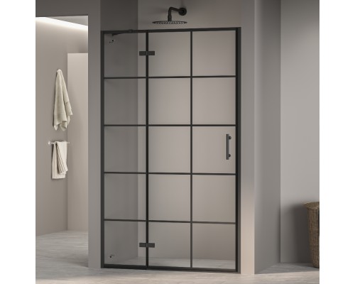 Распашная душевая дверь RGW PA-07 B "L" 120*195 прозрачное(Принт) стекло 6 мм 41080712-84L