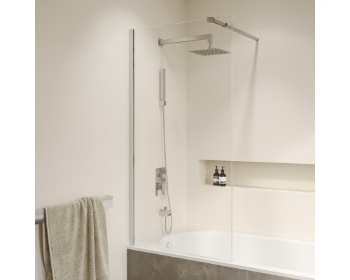 Стационарная шторка на ванну RGW SC-052 60*150 прозрачное стекло 10 мм 35115206-11