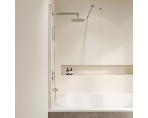 Стационарная шторка на ванну RGW SC-052 60*150 прозрачное стекло 10 мм 35115206-11